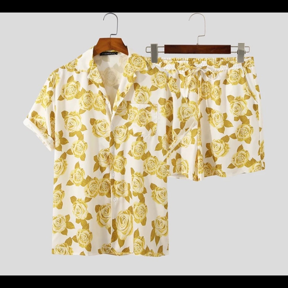 FLORAL SET PANTS AND SHIRT